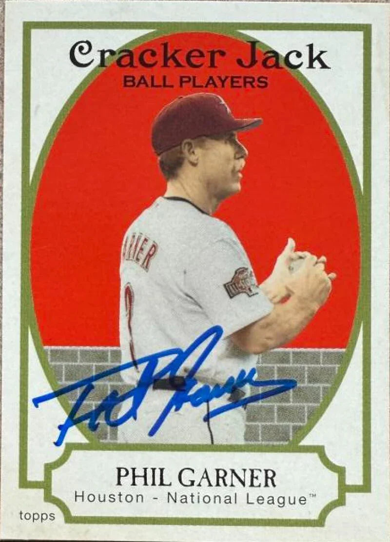 Phil Garner Autographed 2005 Topps Cracker Jack Baseball Card - Houston Astros #133