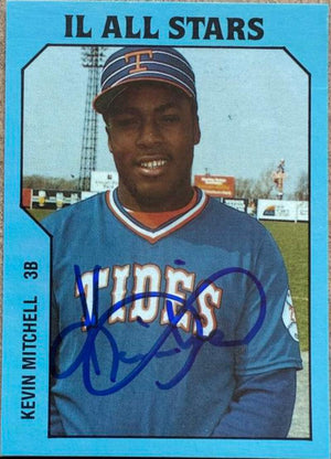 Kevin Mitchell Signed 1985 TCMA Tidewater Tides Baseball Card #4
