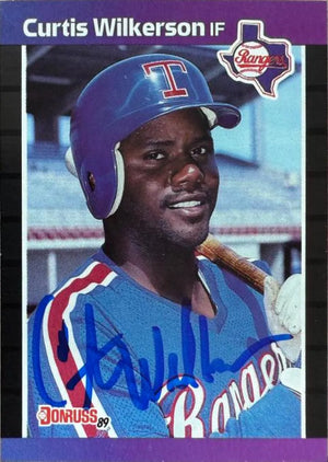 Curtis Wilkerson Signed 1989 Donruss Baseball Card - #402