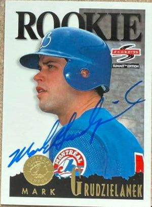 Mark Grudzielanek Signed 1995 Score Summit Baseball Card - Montreal Expos #124 ROO, RC