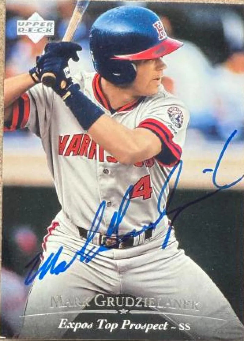 Mark Grudzielanek Signed 1995 Upper Deck Minor League Baseball Card - Montreal Expos #131