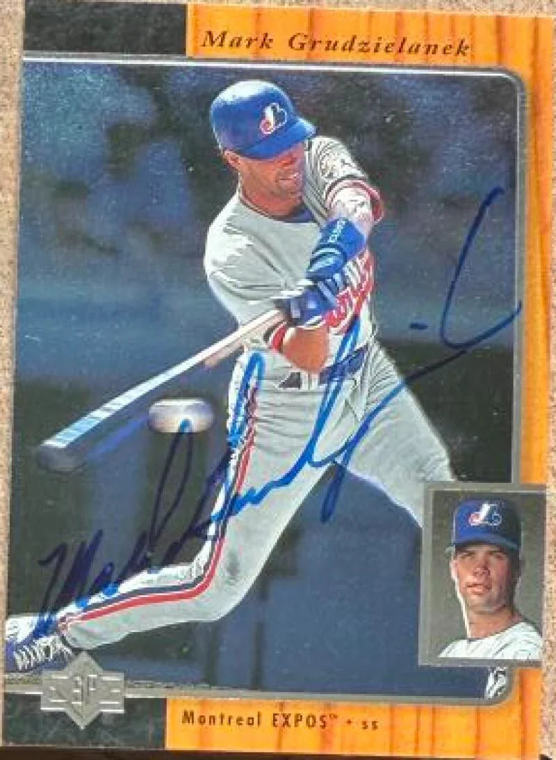 Mark Grudzielanek Signed 1996 SP Baseball Card - Montreal Expos #122