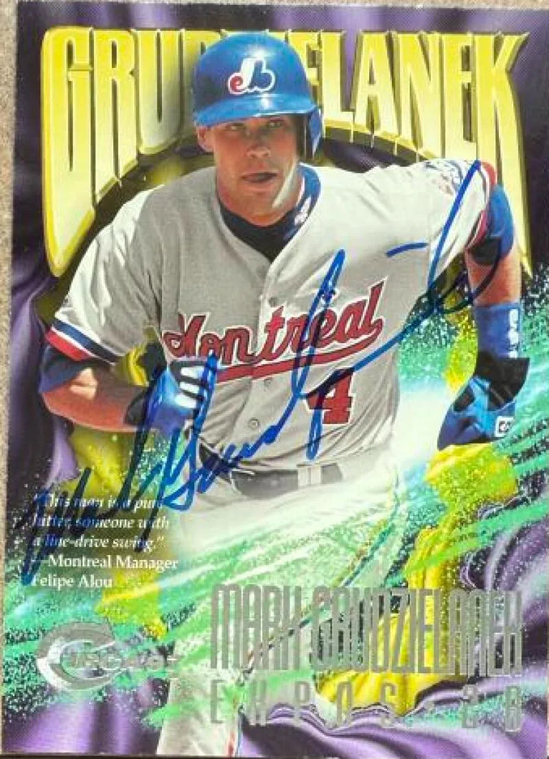 Mark Grudzielanek Signed 1997 Circa Baseball Card - Montreal Expos #6