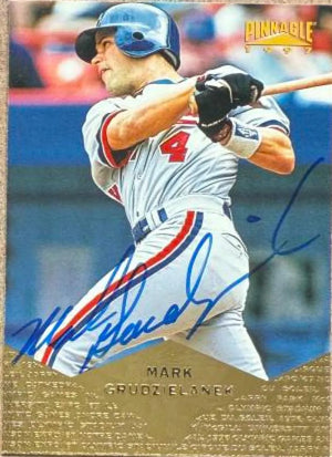 Mark Grudzielanek Signed 1997 Pinnacle Baseball Card - Montreal Expos #16