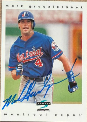 Mark Grudzielanek Signed 1997 Score Baseball Card - Montreal Expos #133