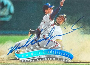 Mark Grudzielanek Signed 1997 Stadium Club Baseball Card - Montreal Expos #44