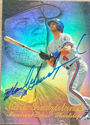 Mark Grudzielanek Signed 1998 Flair Showcase Baseball Card - Montreal Expos #97