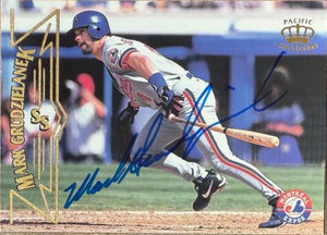 Mark Grudzielanek Signed 1998 Pacific Baseball Card - Montreal Expos #345