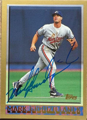 Mark Grudzielanek Signed 1998 Topps Baseball Card - Montreal Expos #112