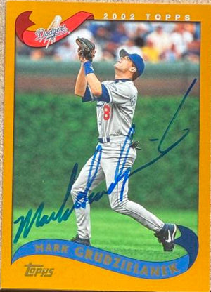 Mark Grudzielanek Signed 2002 Topps Baseball Card - Los Angeles Dodgers #514