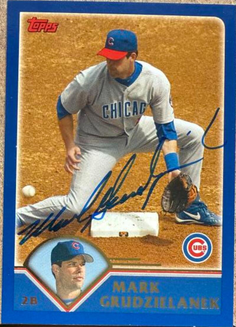 Mark Grudzielanek Signed 2003 Topps Traded & Rookies Baseball Card - Chicago Cubs #T2