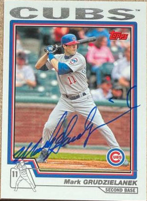 Mark Grudzielanek Signed 2004 Topps Baseball Card - Chicago Cubs #195