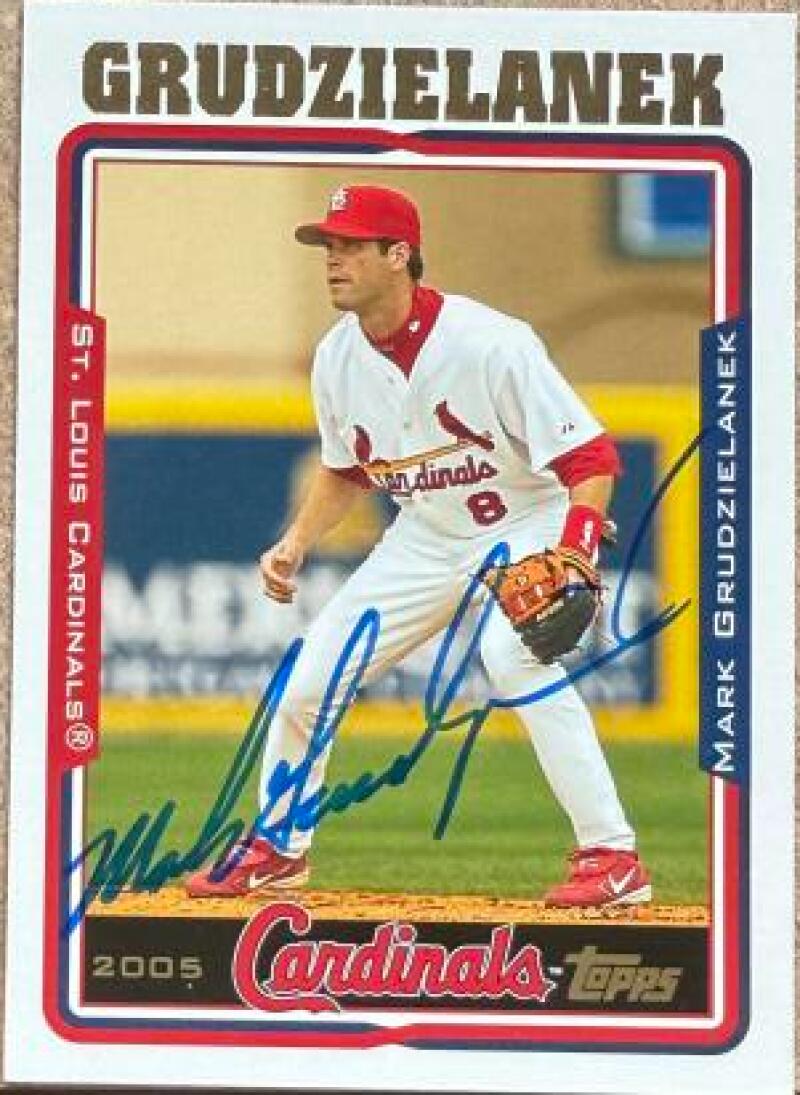 Mark Grudzielanek Signed 2005 Topps Updates & Highlights Baseball Card - St Louis Cardinals #UH23