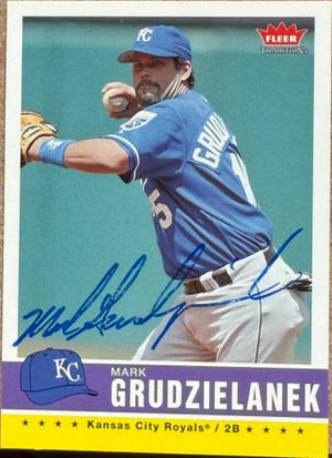 Mark Grudzielanek Signed 2006 Fleer Tradition Baseball Card - Kansas City Royals #170