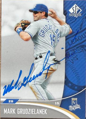 Mark Grudzielanek Signed 2006 SP Authentic Baseball Card - Kansas City Royals #41