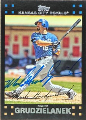 Mark Grudzielanek Signed 2007 Topps Baseball Card - Kansas City Royals #514