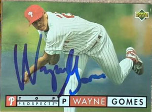 Wayne Gomes Signed 1994 Upper Deck Baseball Card - Philadelphia Phillies