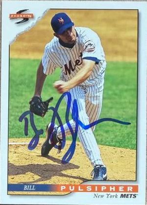 Bill Pulsipher Signed 1996 Score Baseball Card - New York Mets
