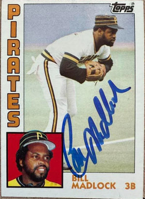Bill Madlock Signed 1984 Topps Baseball Card - Pittsburgh Pirates