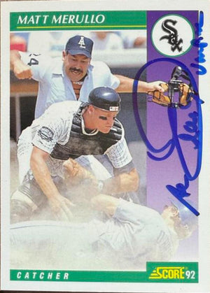 Al Clark (Umpire) Signed 1992 Score Baseball Card #367