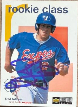 Brad Fullmer Signed 1998 Collector's Choice Baseball Card - Montreal Expos #124 RCL, DD