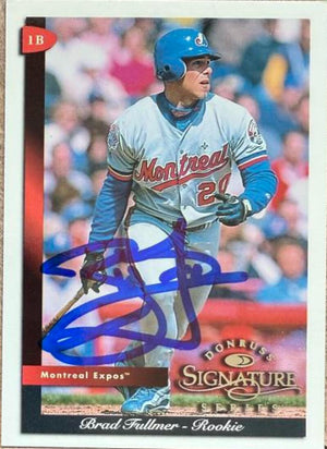 Brad Fullmer Signed 1998 Donruss Signature Baseball Card - Montreal Expos #88 ROO