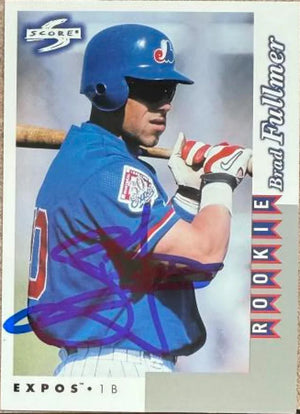 Brad Fullmer Signed 1998 Score Rookie & Traded Baseball Card - Montreal Expos #RT249 ROO