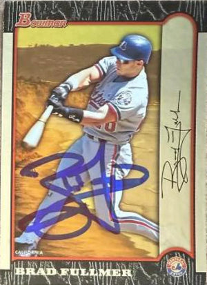Brad Fullmer Signed 1999 Bowman International Baseball Card - Montreal Expos #67