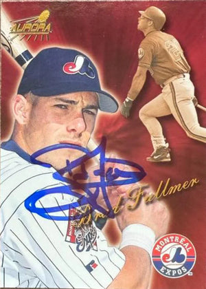 Brad Fullmer Signed 1999 Pacific Aurora Baseball Card - Montreal Expos #111