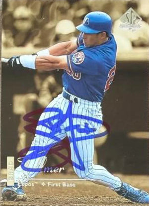 Brad Fullmer Signed 1999 SP Authentic Baseball Card - Montreal Expos #53