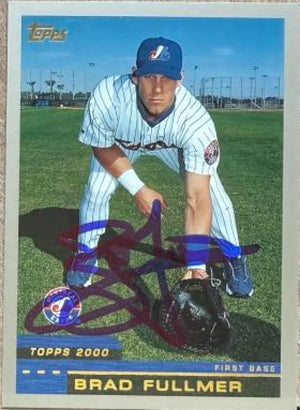 Brad Fullmer Signed 2000 Topps Baseball Card - Montreal Expos #354