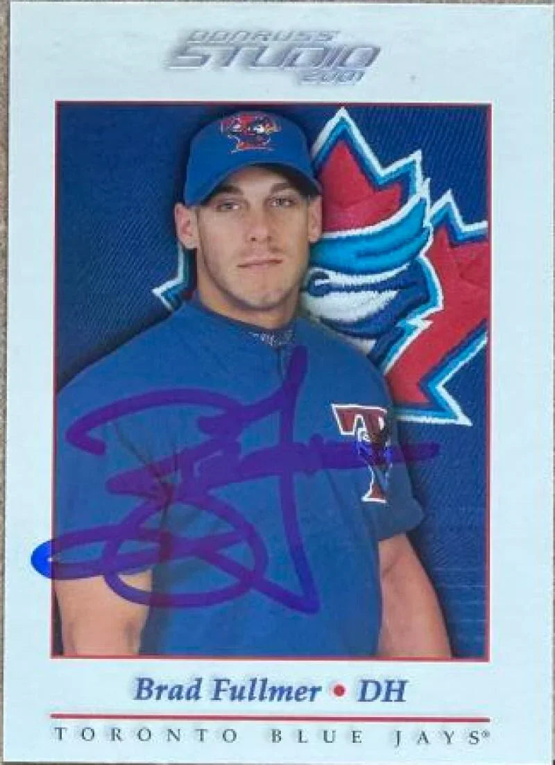 Brad Fullmer Signed 2001 Donruss Studio Baseball Card - Toronto Blue Jays #88