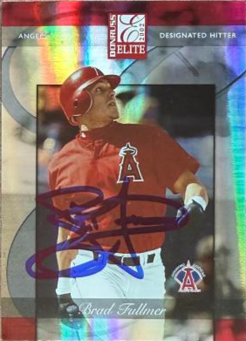 Brad Fullmer Signed 2002 Donruss Elite Baseball Card - Anaheim Angels #137