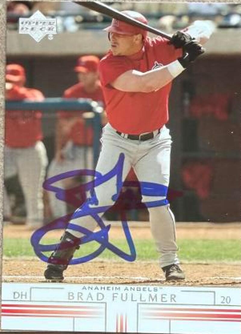 Brad Fullmer Signed 2002 Upper Deck Baseball Card - Anaheim Angels #549