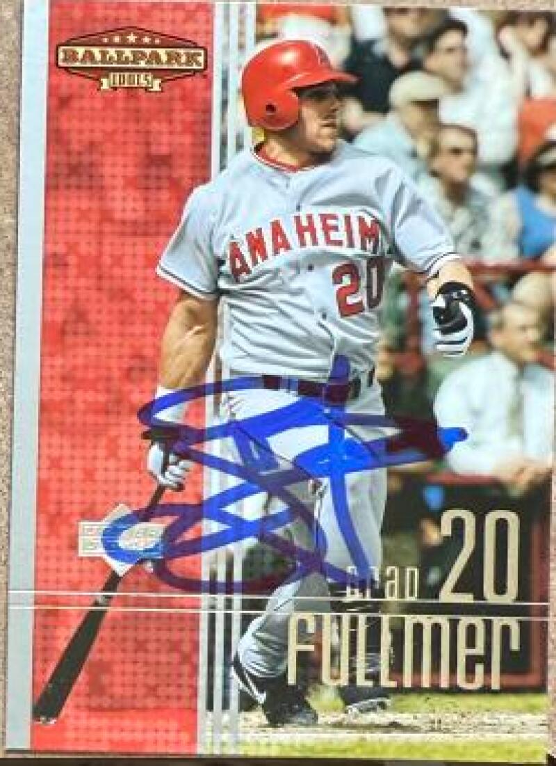 Brad Fullmer Signed 2002 Upper Deck Ballpark Idols Baseball Card - Anaheim Angels #5