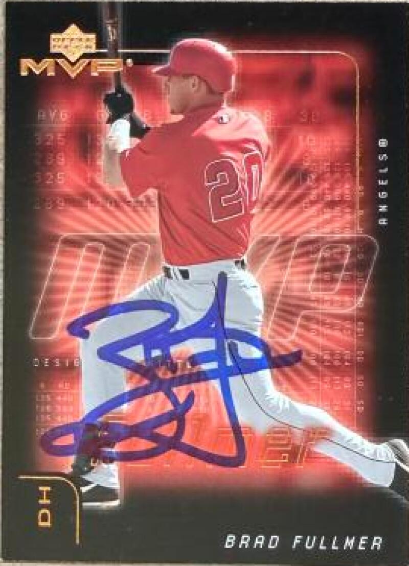 Brad Fullmer Signed 2002 Upper Deck MVP Baseball Card - Anaheim Angels #10