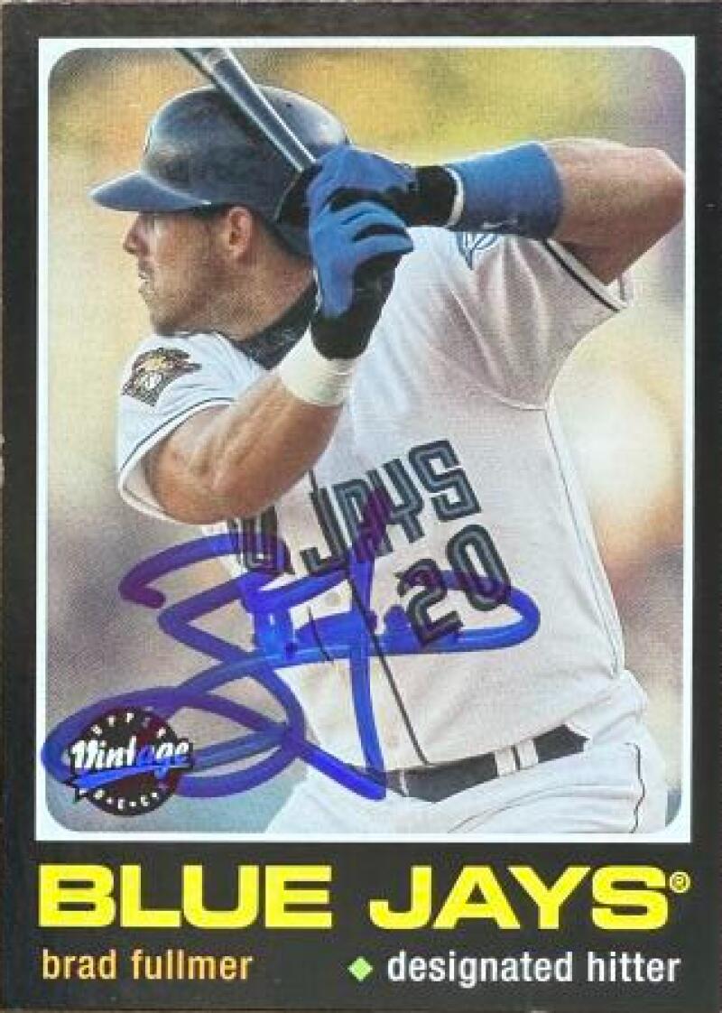 Brad Fullmer Signed 2002 Upper Deck Vintage Baseball Card - Toronto Blue Jays #24