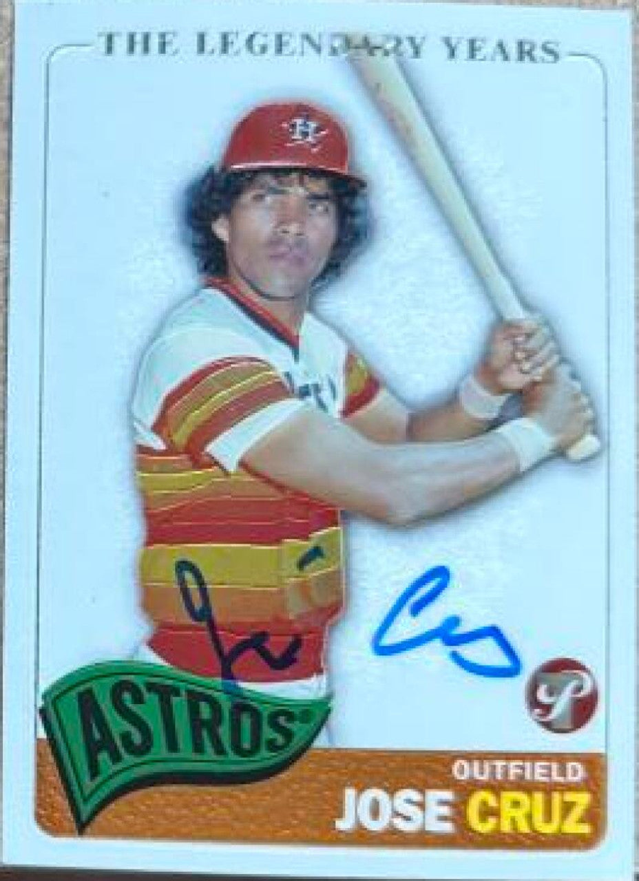 Jose Cruz Autographed 2005 Topps Pristine Legends Baseball Card - Houston Astros