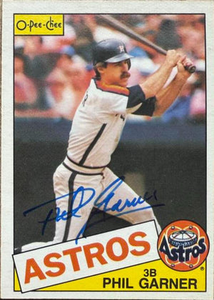 Phil Garner Autographed 1985 O-Pee-Chee Baseball Card - Houston Astros