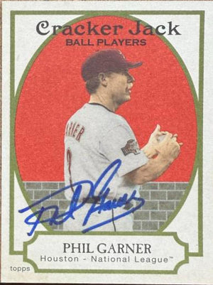 Phil Garner Autographed 2005 Topps Cracker Jack Mini Red Baseball Card - Houston Astros