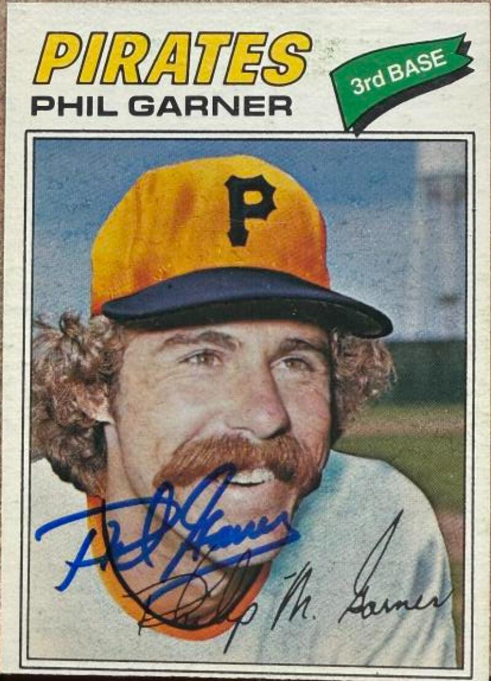 Phil Garner Autographed 1977 O-Pee-Chee Baseball Card - Pittsburgh Pirates
