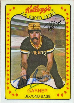 Phil Garner Autographed 1981 Kellogg's 3-D Super Stars Baseball Card - Pittsburgh Pirates