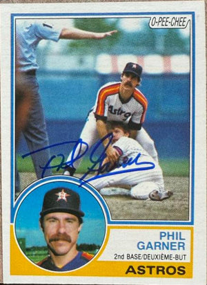 Phil Garner Autographed 1983 O-Pee-Chee Baseball Card - Houston Astros