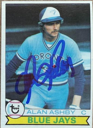 Alan Ashby Signed 1979 Topps Baseball Card - Toronto Blue Jays #36