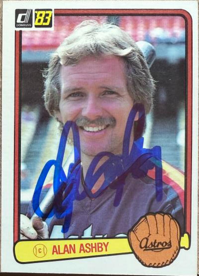 Alan Ashby Signed 1983 Donruss Baseball Card - Houston Astros #144