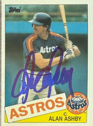 Alan Ashby Signed 1985 Topps Tiffany Baseball Card - Houston Astros #564