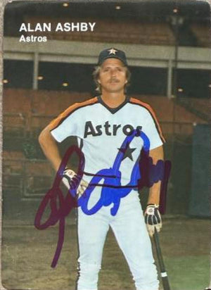 Alan Ashby Signed 1984 Mother's Cookies Baseball Card - Houston Astros #3