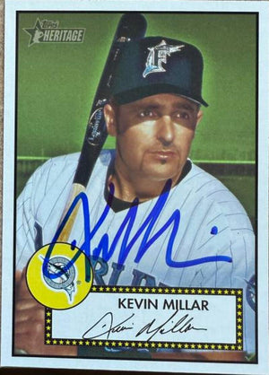 Kevin Millar Signed 2001 Topps Heritage Baseball Card - Florida Marlins #298