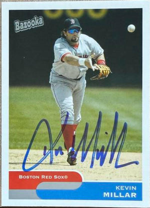 Kevin Millar Signed 2004 Bazooka Baseball Card - Boston Red Sox #157