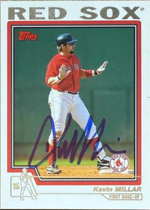 Kevin Millar Signed 2004 Topps Baseball Card - Boston Red Sox #17